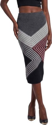 Stella McCartney Multicolor Stripes Midi Skirt