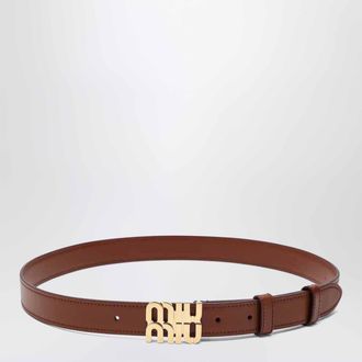 Miu Miu Cintura color tabacco in pelle