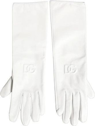 Dolce & Gabbana Guanto Corto - Accessories - Mujer - Blanco - ONE SIZE