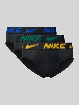 Nike Slim Fit Slips mit Logo-Stitching im 3er-Pack in Black, Gr&ouml;&szlig;e XXL