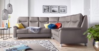 Sit&more Ecksofa »Boccaccio L-Form« mit Federkern und Kopfteilverstellung, wahlweise mit Bettfunktion
