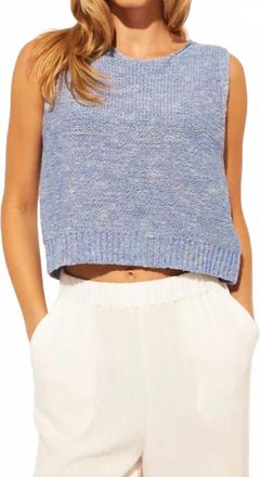 John & Jenn Martino Sweater Tank Top In Pacifico