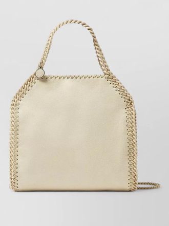 Stella McCartney tote bag braided handle open top design