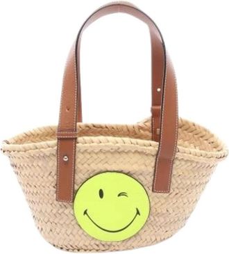 Loewe Pre-owned Basket Handbag - Dames - Vintage Shopper - Beige - ONE Size - Leer - Vintage