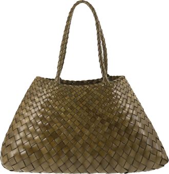 Dragon Santa Croce Big Woven Leather Bag