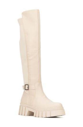 New York & Company Sara Lug Sole Boot in Bone at Nordstrom Rack, Size 7.5