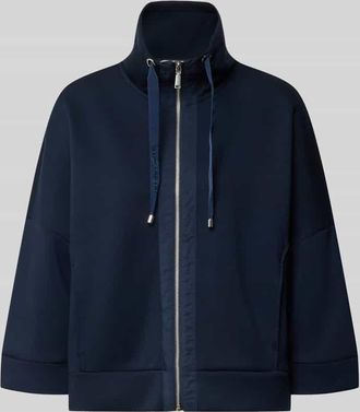 Tom Tailor Regular Fit Sweatjacke mit Viskose-Anteil in Dunkelblau, Gr&ouml;&szlig;e XXL