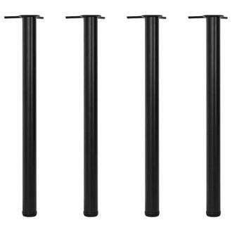 vidaXL Patas De Mesa Ajustables En 4 Alturas Negro 870 Mm Vidaxl