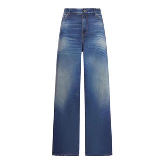 Golden Goose Wide Jeans, female, Blue, Size: 2XS Journey Boyfriend Melody Pant