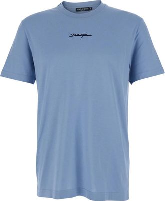 Dolce & Gabbana Heren, Tops, Blauw, Maat: M