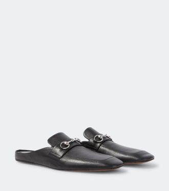 Gucci Ragazzo Horsebit leather mules