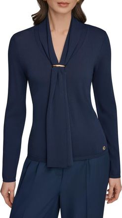 DKNY Drape Neck Sweater in Nightfall at Nordstrom, Size X-Large
