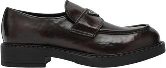 Prada Mocassino - Heren - Loafers - Bruin - 43 EU - Leer - Schoenen