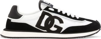 Dolce & Gabbana BlackWhite Lace Up Sneakers