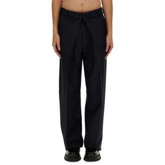 Givenchy Heren, Broeken, Blauw, Maat: M Wol
