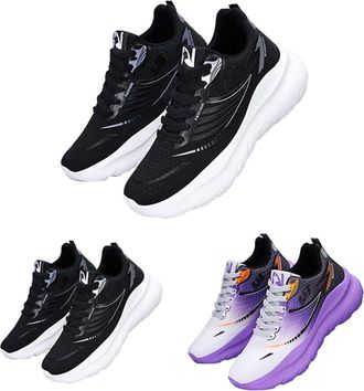 Generic Outdoor Trainers, Womens Running Shoes, Breathable Mesh Lace-Up Shoes, Outdoor Jogging, Trekking, Workout Sports Shoes, Lightweight Slip-On Trainers, 