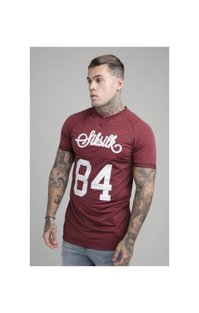 Siksilk Camiseta de deportes de Borgo&ntilde;a STRING M