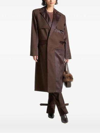 Mani&egrave;re De Voir Llona trenchcoat met ceintuur - Bruin