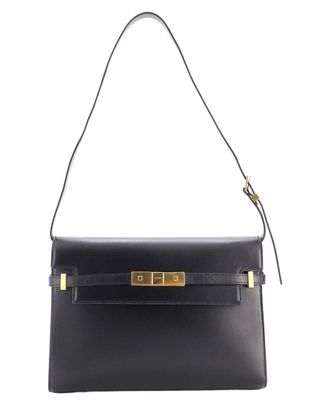 Saint Laurent Black Leather Manhattan Shoulder Bag Medium (Authentic Pre- Loved)