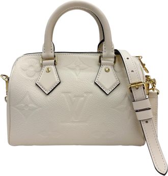 Louis Vuitton Monogram Empreinte Beige Cream Monogram Empreinte Boston Bag (Pre-Owned)