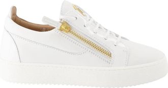 Giuseppe Zanotti Gail Leren Sneakers - Dames - Sneakers - Wit - 36 EU - Leer - Schoenen