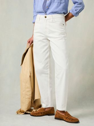 Fat Face FatFace Marlow White Taper Leg Jeans
