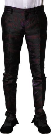 Dolce & Gabbana Multicolor Polyester Patterned Mens Pants