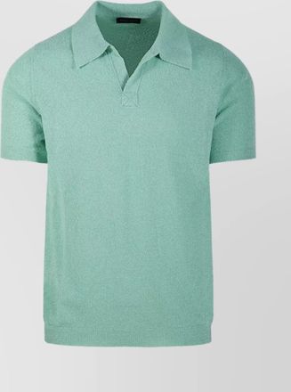 Roberto Collina short sleeve polo collar sweater