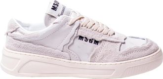 Msgm Fantastische Groene Lage Sneakers - Dames - Sneakers - Wit - 40 EU - Leer - Schoenen