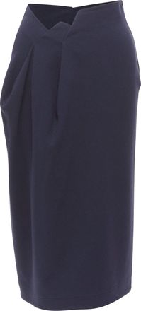 Jil Sander Asymmetric Jagged Cut Out Waistband Skirt