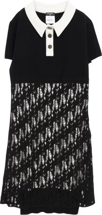 Chanel Abito con bottoni 1986-1988 - Nero