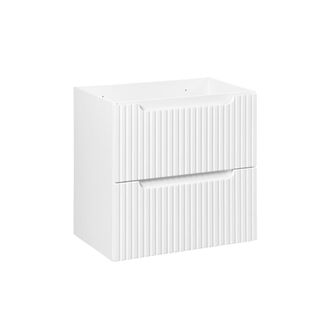 Petits Meubles Mueble bajo lavabo 2 cajones estratificado Blanco