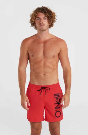 O'Neill Badeshorts ONEILL ORIGINAL CALI 16 SWIM SHORTS, Herren, Gr. XXL, N-Gr, orange, Obermaterial: 100% Polyester, Badehosen Badeshorts, in trendigen Unifar