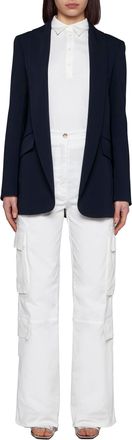 Blanca Vita Womens Blue Cady Gesne Blazer Polyester Jacket