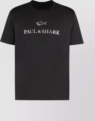 Paul & Shark cotton logo print short sleeve t-shirt