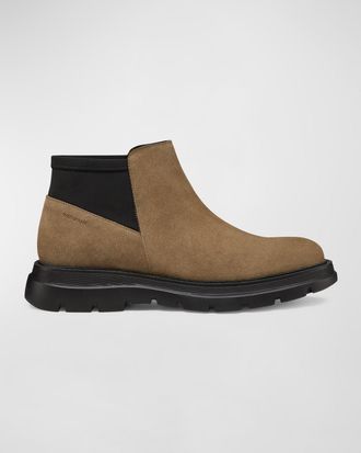 Stuart Weitzman Mens Aiden Suede Chelsea Boots