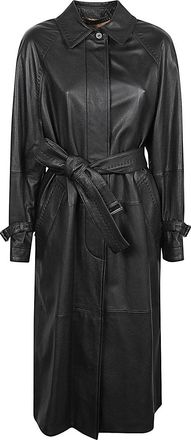 Max Mara Leather Trench Coat