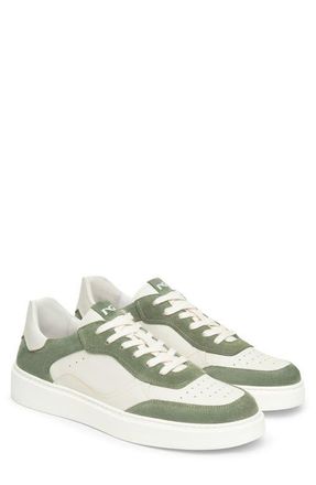 Nero Giardini Retro Low Top Sneaker in White/Sage at Nordstrom, Size 10-10.5Us