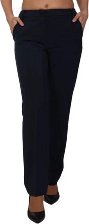Marella Slim-fit broek - Dames - Slim Fit Broeken - Blauw - XL - Leer - Broeken