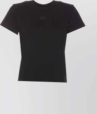 Alexander Wang cotton ribbed crew-neck short-sleeve t-shirt