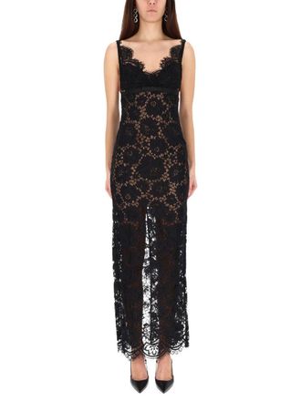 Self Portrait Long Lace Dress