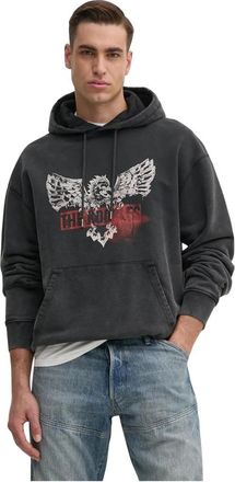 The Kooples Hoodies & sweatvesten, Heren, Grijs, M, Katoen, Hooded Sweatshirt