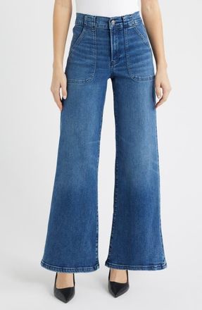 Frame Denim Modern Pocket High Waist Wide Leg Jeans in Ease at Nordstrom, Size 25