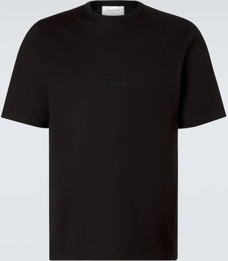 Saint Laurent Logo cotton jersey T-shirt