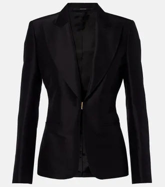 Gucci Silk faille blazer