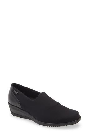Ara Zahara Gore-Tex Waterproof Wedge Loafer in Black at Nordstrom, Size 10.5