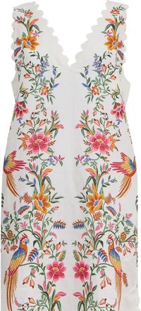 Farm Rio Abito lungo con stampa Delicate Forest - Bianco