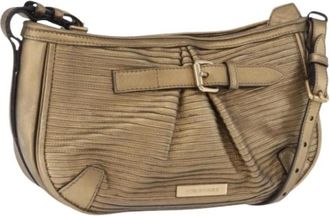 Burberry Pre-owned Vintage Schoudertas - Dames - Vintage Schoudertas - Bruin - ONE Size - Leer - Vintage