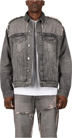 Haikure Giacca in denim Hem09104 - - Jackets - Uomo - Grigio - L