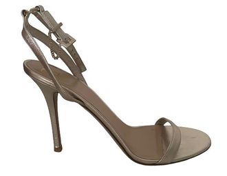 Valentino Garavani Valentino Champagne Gold Strappy Leather Heels Size 41